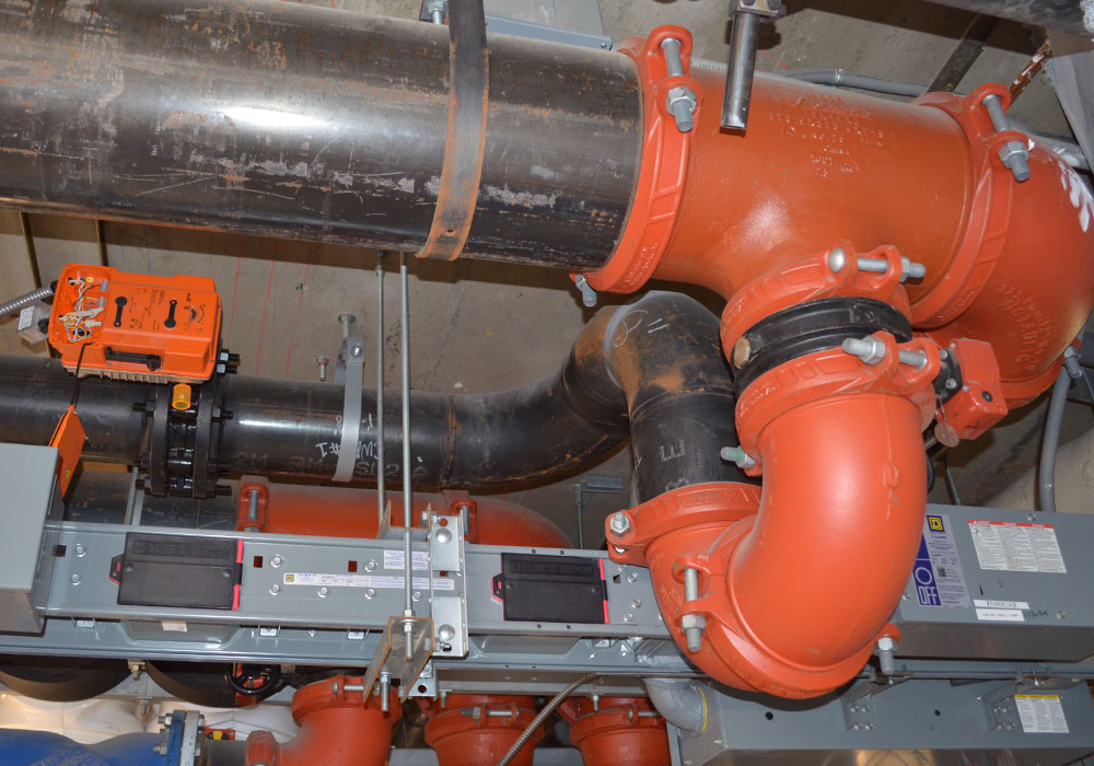 LaRovere consultant reviewing construction documents on site